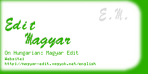 edit magyar business card